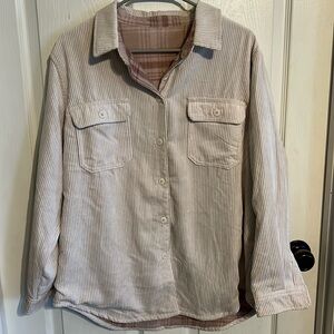 Reversible Fleece and Corduroy Shacket